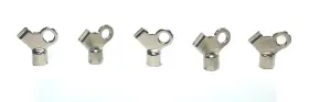 1701208 Wal-rich Radiator Bleeding Air Valve Key Chrome Plated Lot Of 5 Silver 1701208 Wal-rich Radiator Bleeding Air Valve Key Chrome Plated Lot Of 5 Silver