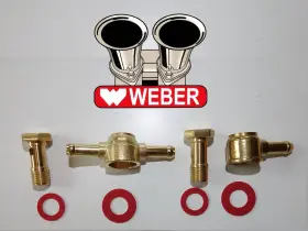 Weber 10356 40 Ida Fuel Inlet Banjo Fittings And Gaskets Ie 911 Porsche 3 Barrel