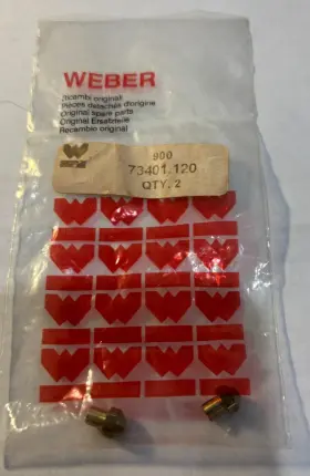 73401.120 Weber Main Jet Fits Dcoe Idf Ida Dcom Dcnl Set Of 2