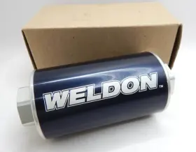 Weq1010ssn Weldon Billet Fuel Filter 10 Micron Stainless An Orb Female