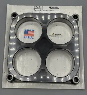 Wilson Manifolds 024710 Tapered Combo Carb Spacer 2.350 Inch Bore 1 4500 New