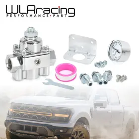 12-804 Wlr Fpr06 Adjustable Fuel Pressure Regulator W Gauge For Holley Edelbrock Carb 12-804 Wlr Fpr06 Adjustable Fuel Pressure Regulator W Gauge For Holley Edelbrock Carb