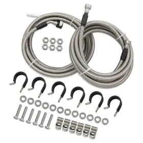 Wnseu 05626 Stainless Steel Braided Hose Fuel Gas Line 150 Inches Metallic Primary Color