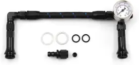 Wnseu 729162435856 Braided An6 Dual Feed Carb Fuel Line Double Pump For Holley 4150 Blue