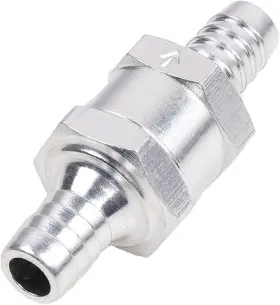 Yosoo Spomhnk1826 Non Return Valve Aluminium Fuel Check 12mm 1/2 Aluminum Alloy