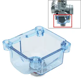 Zdl-kabusikikaisya1989usa 612073816572 Motor Transparent Carburetor Float Bowl Chamber Plastic For Phbg Carb 50cc Blue