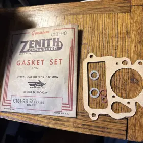 Zenith C181-300 Nos Carburetor Gasket Set C181-98 For 30 Series Size 11 Carb Gas Engine