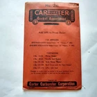 211 Carter Carburetor Gasket Assort Set 1951 52 53 54 Henry J "4" "6" New. Price: $9.92.
