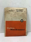 Nos New Delco Remy 7016277 Carburetor Gasket Set For 1959-1963 Oldsmobile 2GC. Price: $19.98.