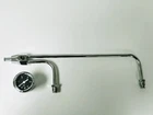 Chrome 3/8" Fuel Line For Holley 3310 Series Carbs W/ 1-1/2" 15 Psi Black Gauge New. Price: $50.95.