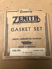 Nos Zenith Carburetor Gasket Kit C181-299 For Model 94-1/2 Fuel Engine #4 New. Price: $16.99.