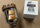 Fram HPG-1 Vintage Canister Type Fuel Gas Filter W/ Bracket & Wix 33900R Used. Price: $55.00.
