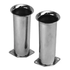 Chrome 6" Tall Velocity Stacks Horns Weber Idf, Hpmx, Dellorto, Pair New. Price: $48.87.