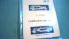 Afla Carburetor Kit For Carter Model Bb Down Draft Gov. #s In Description New. Price: $94.99.