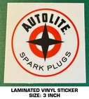 Vintage Style Autolite Spark Plugs Sticker Fomoco Ford Chevy Dodge Decal 3 Car New. Price: $6.33.