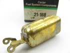 Nos Genuine Carter 21-188 Afb 4-BBL Carburetor Brass Float New. Price: $14.36.