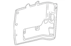 Genuine Ford Rear Quarter Trim F6UZ-1631112-AAA Oem Factory New. Price: $68.88.