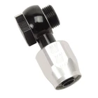 Russell Fitting 640233; Carburetor Banjo Black/silver -06AN Hose End New. Price: $17.95.