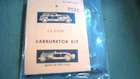 Afla Carburetor Kit For Carter Model -W1 With Round Accelerator Shafts. New. Price: $89.50.