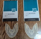 2) Nos New 1984-1986 Pontiac Firebird Gm 10035395 Decal Roof Side. Price: $38.50.