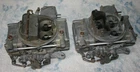 Holley 600CFM 1850-1 Bbl Carburetors Dual Quad 2X4 Tunnel Cross Ram Drag Used. Price: $175.00.