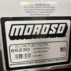 Moroso 65230 In-line Fuel Filter New. Price: $120.00.