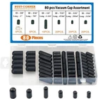 Busy-corner Pieces Vacuum Assortment, Rubber, 80PCS Cap, Black New. Price: $11.36.