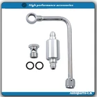 Chrome Single Feed Fuel Line Kit 6AN Inlet 5/8-20IN 8131 Lnlet Stainless Steel New. Price: $38.40.