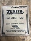 Nos Zenith Carburetor Gasket Kit C181-102 For 30 Series Size 11 With Gov. New. Price: $16.99.