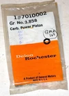 1961-1968 Chevelle Nova Skylark Cutlass Nos Carburetor Power Piston 7010002 New. Price: $9.99.