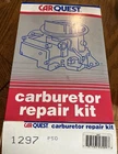 Carquest Carburetor Repair Kit Standard 1297 Barrell GF4356-4 New. Price: $28.00.
