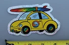 Pirate Rainbow Silver Yellow Cartoon Vw Bug Og V54B Vintage Surfing Sticker New. Price: $17.00.