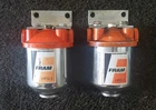 Two Fram HPG-1 HPG1 Vintage Drag Canister Fuel W/ Brackets- 2 Filters! Used. Price: $150.00.