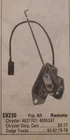 Carter Remote Choke Thermostat 1977-83 Chrysler 1978-79-82-83 Dodge Tr. New. Price: $32.00.