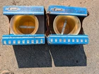 Vintage Nos Mr Gasket Gold Anadized Dual Quad Velocity Stacks Gasser Drag Race New. Price: $750.00.