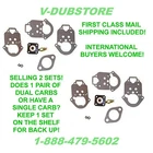 X2 - Empi 2365 Weber 34 Ict Epc Carb Rebuild Kit Vw Buggy Ghia Thing New. Price: $61.29.
