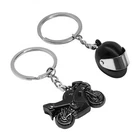 Nytkl Pcs Motorcycle Helmet Keychain, Creative 1.2 0.7 Inches, Black New. Price: $9.11.