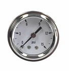 Rpc Fuel Pressure Gauge Holley Carburetor 1/2" 0-15 Psi Chrome White A65 New. Price: $14.95.