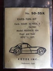 New Nos Carburetor Rebuild Kit Peugeot 504 1970-1971 Solex Royze SO-55K. Price: $17.99.