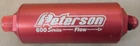 Peterson 09-0611 600 Series Fuel Filter, -8AN In/out, Red, Alum, 45 Micron New. Price: $139.99.
