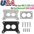 Adapter Plate Fit Jeep Amc Cj 258 4.2L Ford Motorcraft 2100 2150 Carburetor New. Price: $43.99.