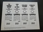 Extremely Rare Unused Original Delorean DMC-12 Dealer Imprint Advertising Flyer. Price: $1111.00.