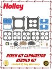 Holley Renew Kit Carburetor Rebuild Model Number 4160 For PN0-1850S/0-80457S. Price: $48.15.