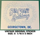 Seacoast Speedway Georgetown, De. - Vintage Original Decal Sticker Racing New. Price: $8.53.