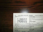 1972 Ford Mercury Police Cobra Jet 429 Ci V8 4BBL Sun Tune Up Chart Great Shape Used. Price: $19.95.