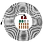 Murealy Stainless Steel Brake Line Kit - 25 Feet 3/16", Silver New. Price: $23.04.