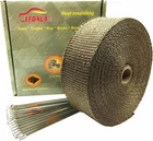 Ledaut 2" 50 Titanium Exhaust Heat Wrap Roll For Motorcycle Fiberglass New. Price: $30.00.