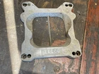 Eelco 3/4" Carburetor Adapter Spacer Plate 4BBL Spread Bore Used. Price: $75.00.
