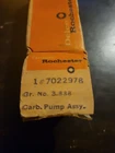 Nos Rochester 7022978 Pump Assy, Carb For 64-72 Oldsmobile New. Price: $20.00.
