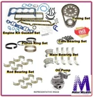 Amc Jeep 360 V8 2BBL 1972-90 Engine Rebuild Kit Rings Main+rod Brgs Opump Timing New. Price: $310.15.
